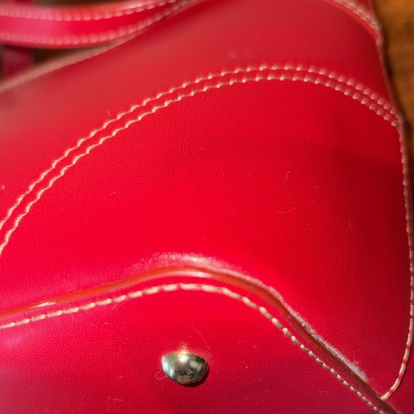 Ralph Lauren  shoulder bag  Crossbody  Satchel  leather Red excellent condition - Picture 15 of 16